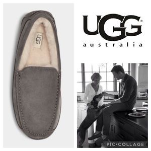 UGG Men’s Ascot Suede Slipper {Grey} 8